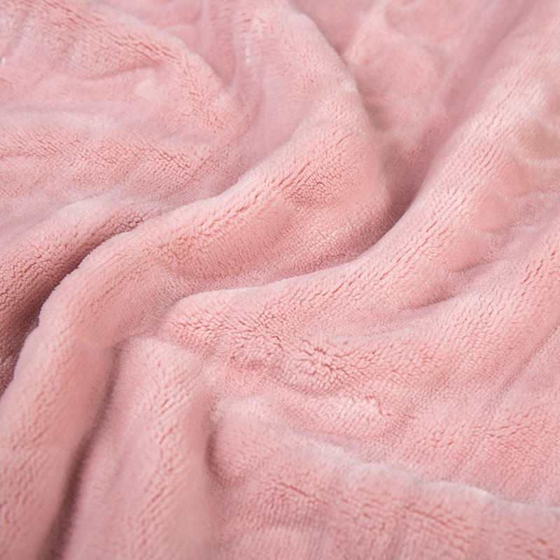 Dobbeltsidet almindelig almindelig polyester flanel