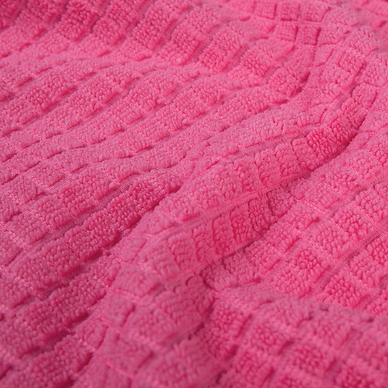 Dobbeltsidet almindelig vævet polyester nylon Terry klud