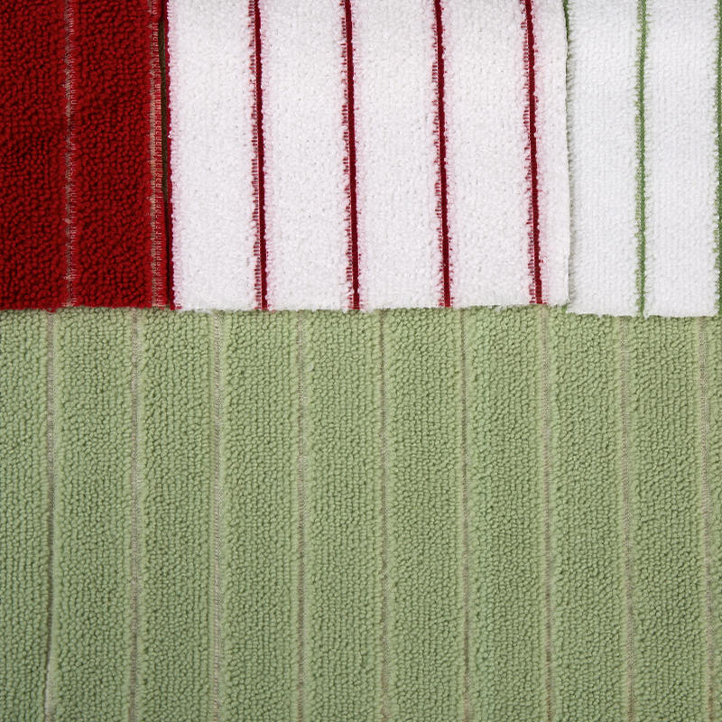 Dobbeltsidet almindelig vævet fast farve polyester Terry klud